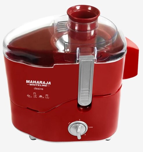 Maharaja Desire 550 W 3 Jars Juicer Mixer Grinder (Red/Silver)
